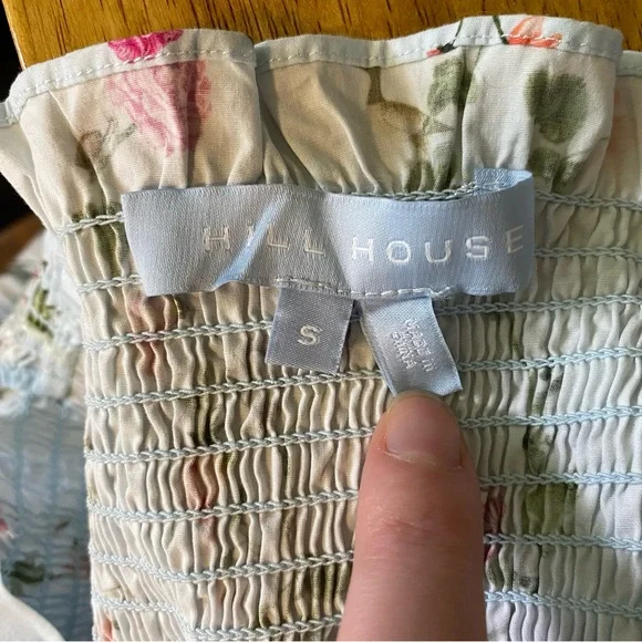 Hill House The Elizabeth Nap Dress Women’s Small in Pond Floral Mini Sundress - Picture 12 of 16